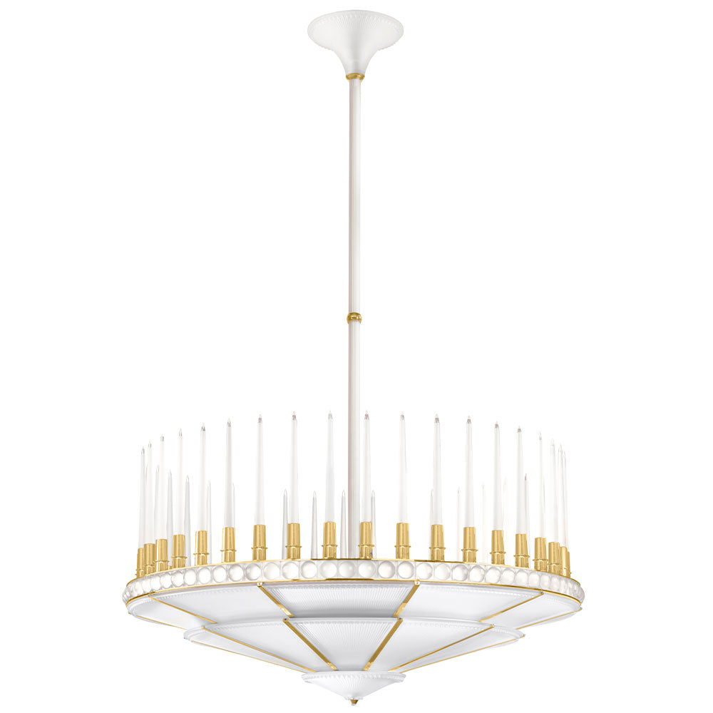 René Lalique Perles lampadario cristallo 1 livello Ø 1340 mm