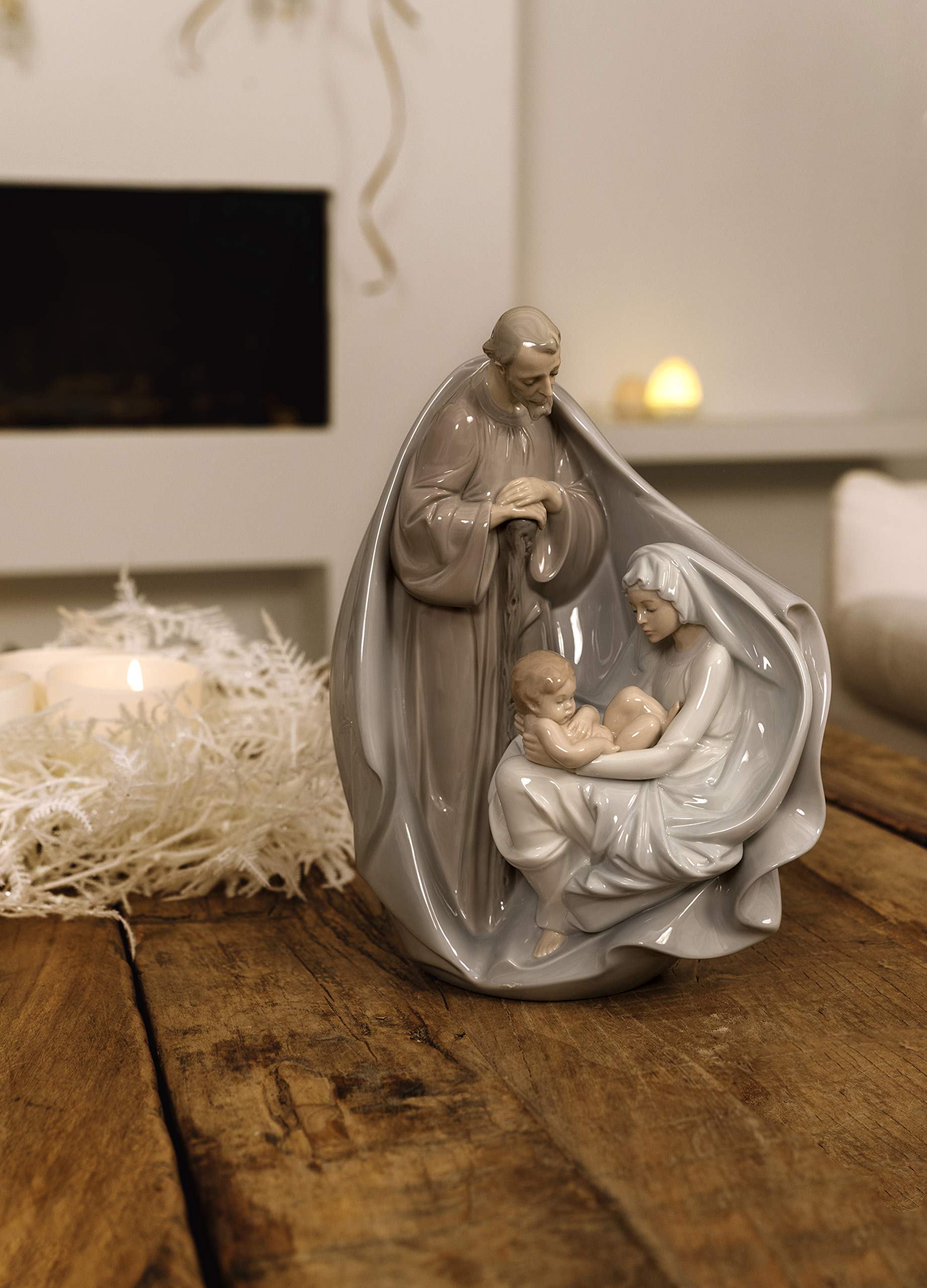 Lladró Sculture Nascita Di Gesù Figurina Sacra Famiglia Porcellana