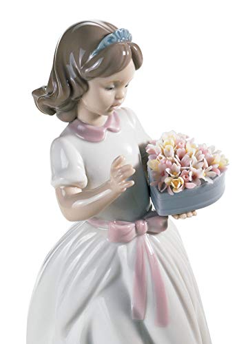 Lladró Sculture Bimba Persona Speciale figurina ragazza fiori
