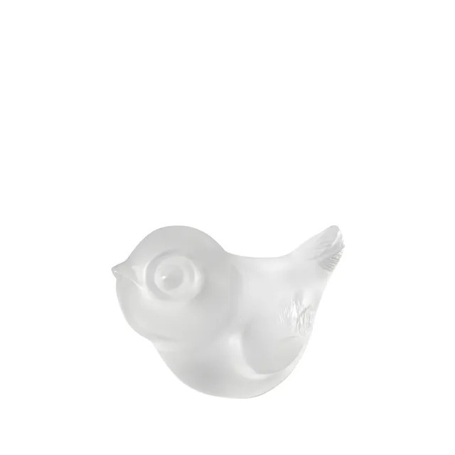 Lalique Piou-Piou Testa Alta scultura cristallo incolore