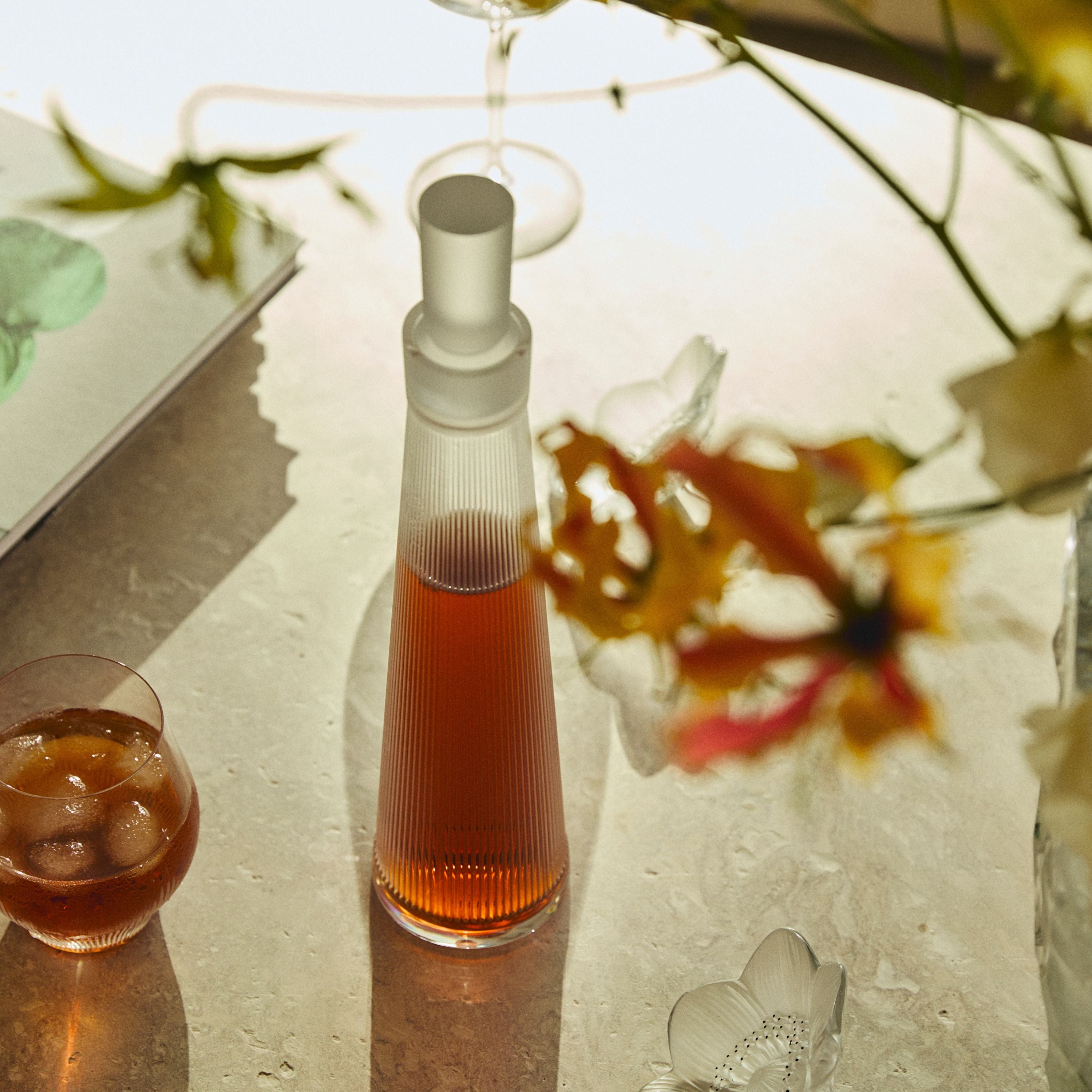 René Lalique Wingen caraffa liquore in cristallo