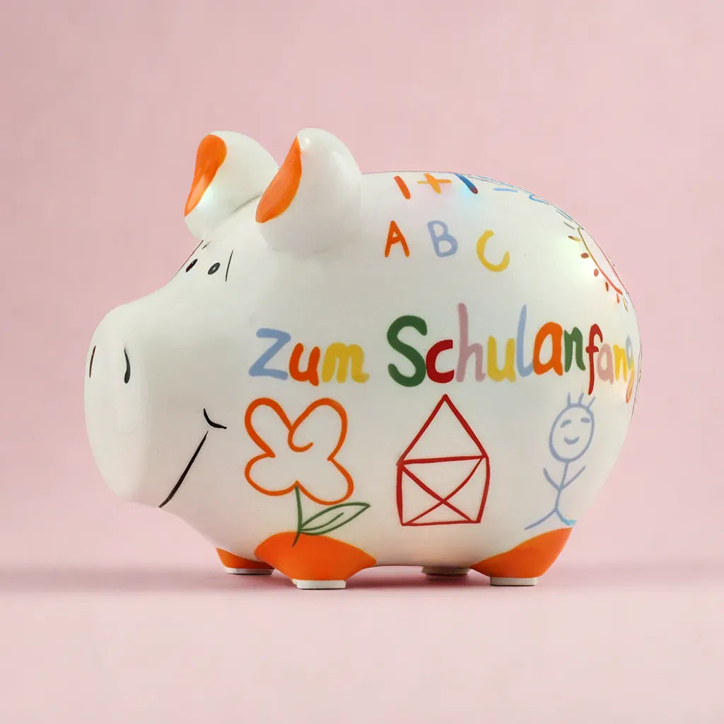 Sparschwein Company Schulanfang Salvadanaio piccolo colorato