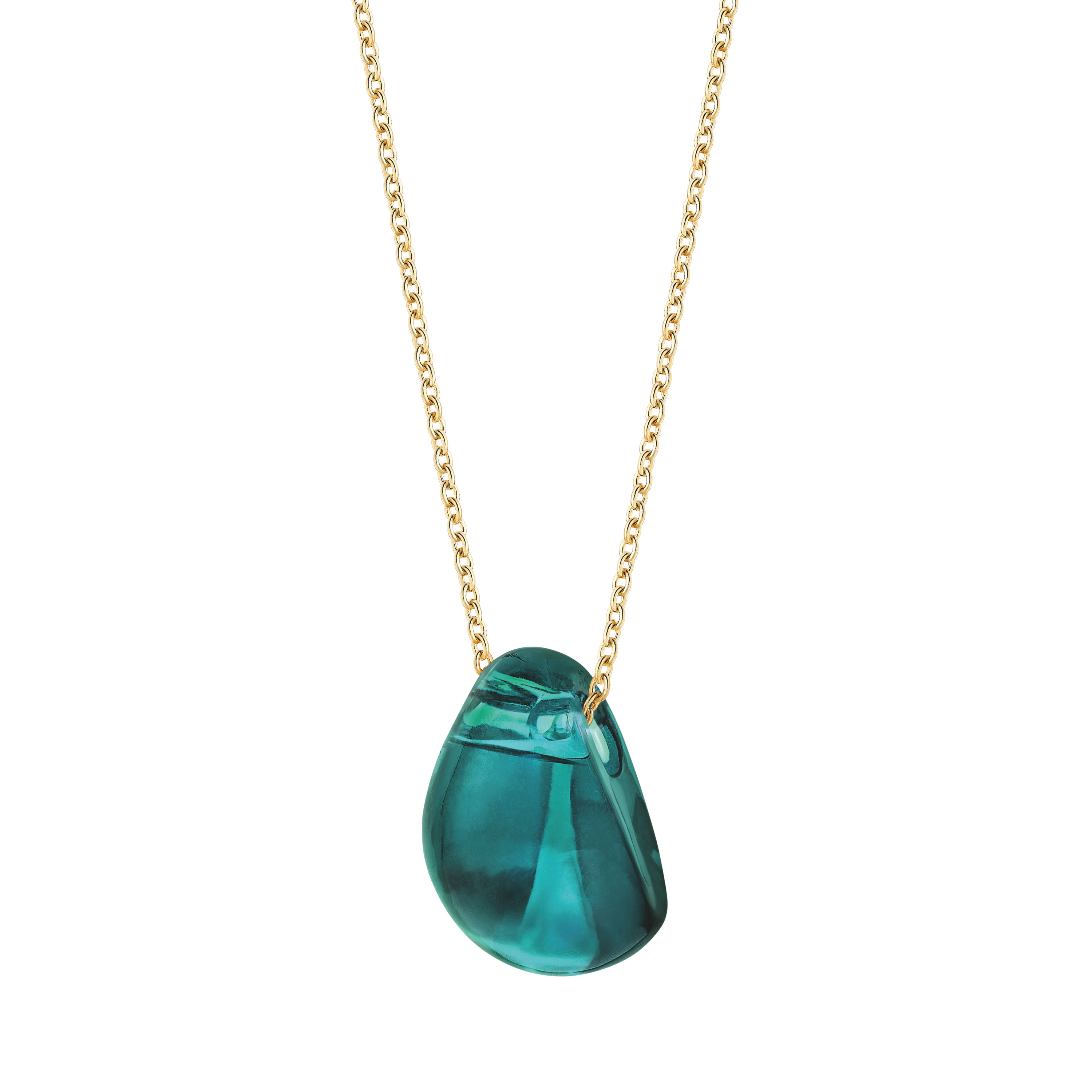 René Lalique Jewellery Cabochon ciondolo verde profondo taglia unica
