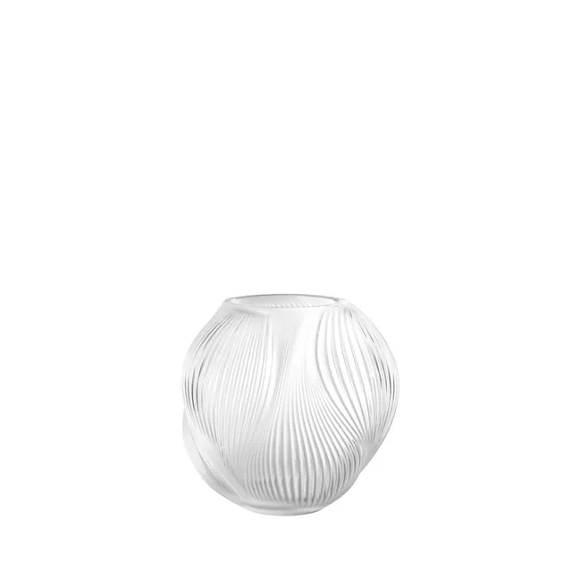 Lalique Alizé vaso piccolo in cristallo trasparente S