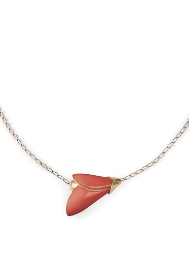 Lladró Heliconia pendente porcellana corallo