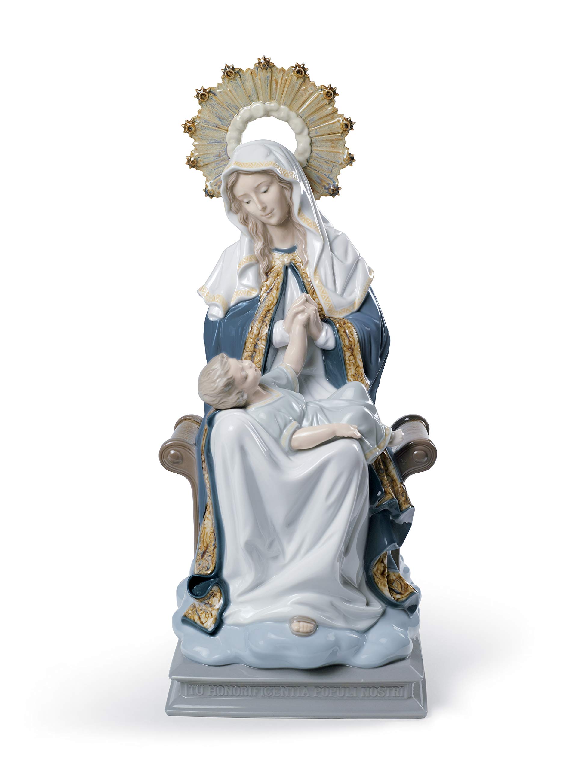 Lladró Sculture Madonna Divina Provvidenza figurina porcellana