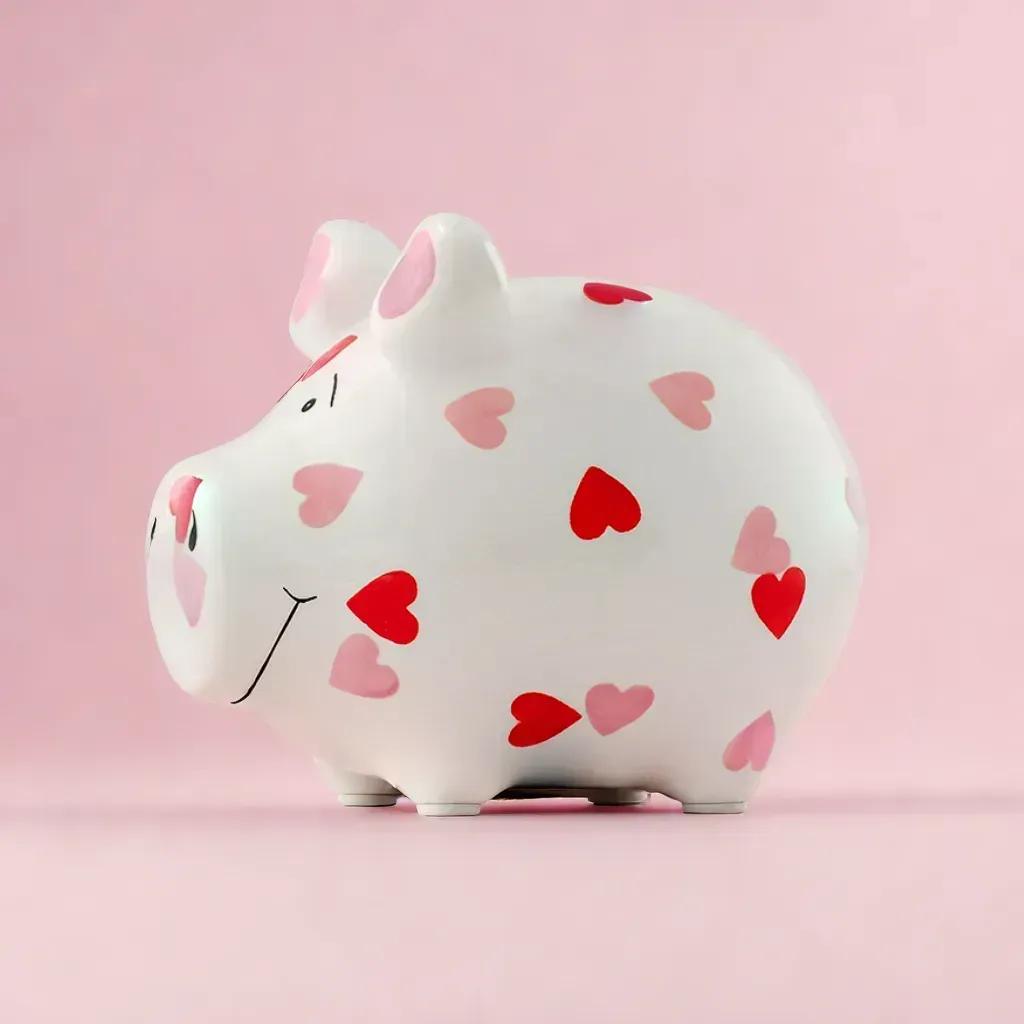 Sparschwein Company Kleinschweine Liebe salvadanaio maialino ceramica
