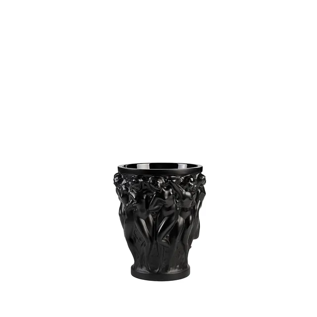 Lalique Bacchantes Piccolo Vaso in Cristallo Taglia S Nero