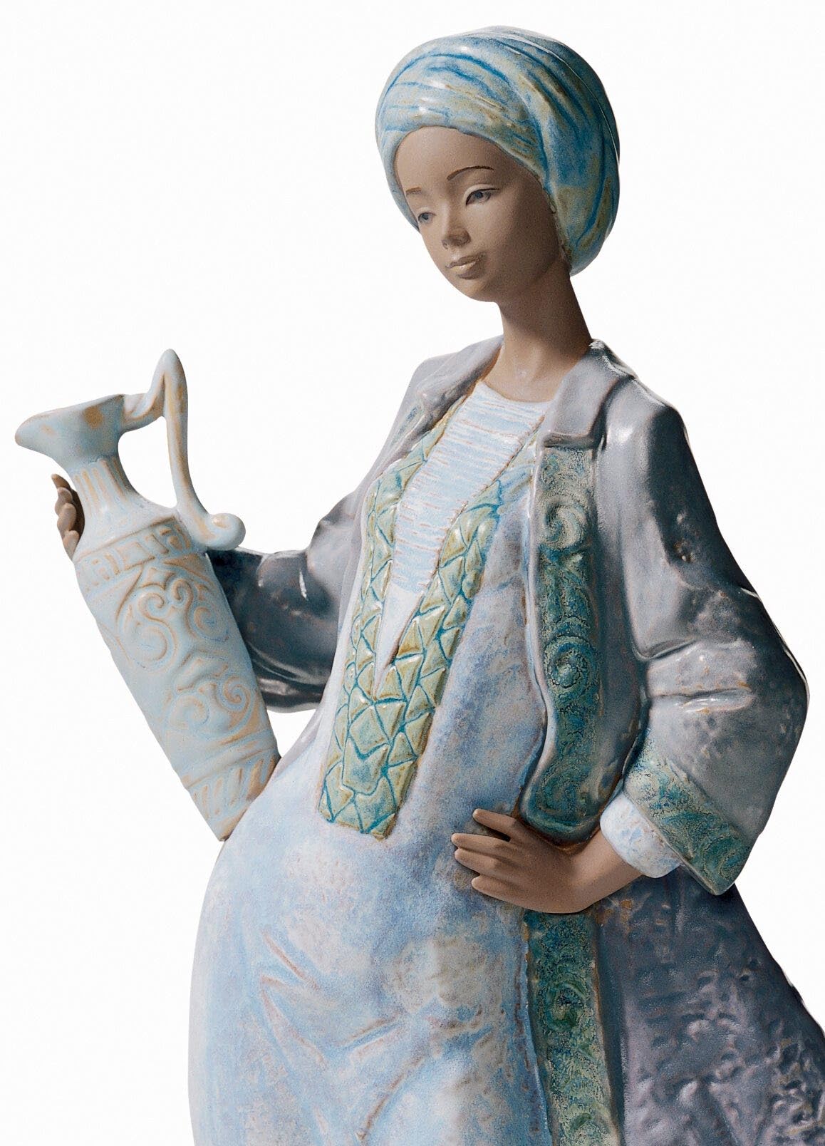 Lladró Sculture Acque dell'Oasi figurina gres blu 40 cm