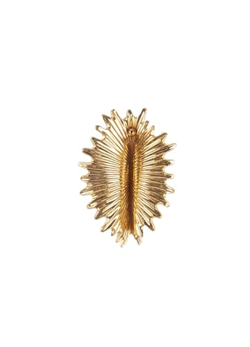 Lladró Actinia Orecchino Grande in Porcellana Oro