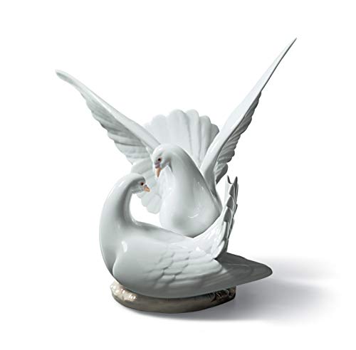 Lladró Sculture Nido d'Amore figurina colombe amore