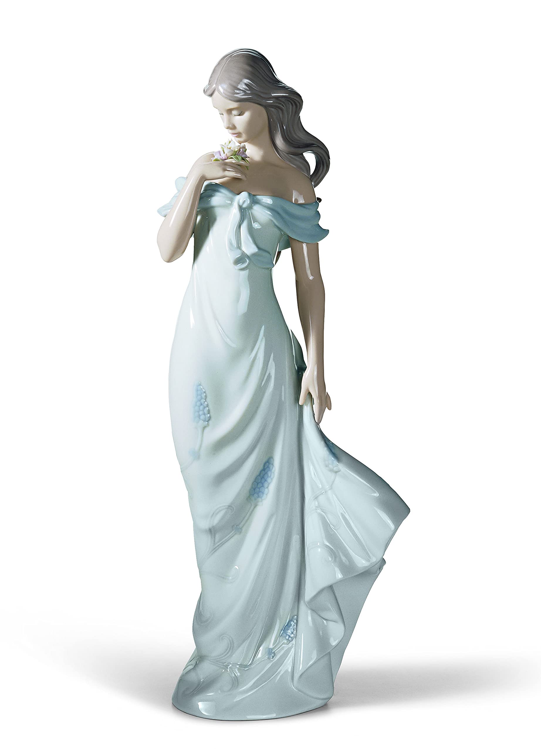 Lladró Sculture Sussurro dei Fiori figurina donna fiori