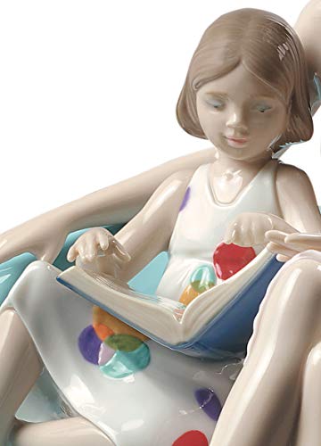 Lladró Sculture Momento Lettura statua madre porcellana