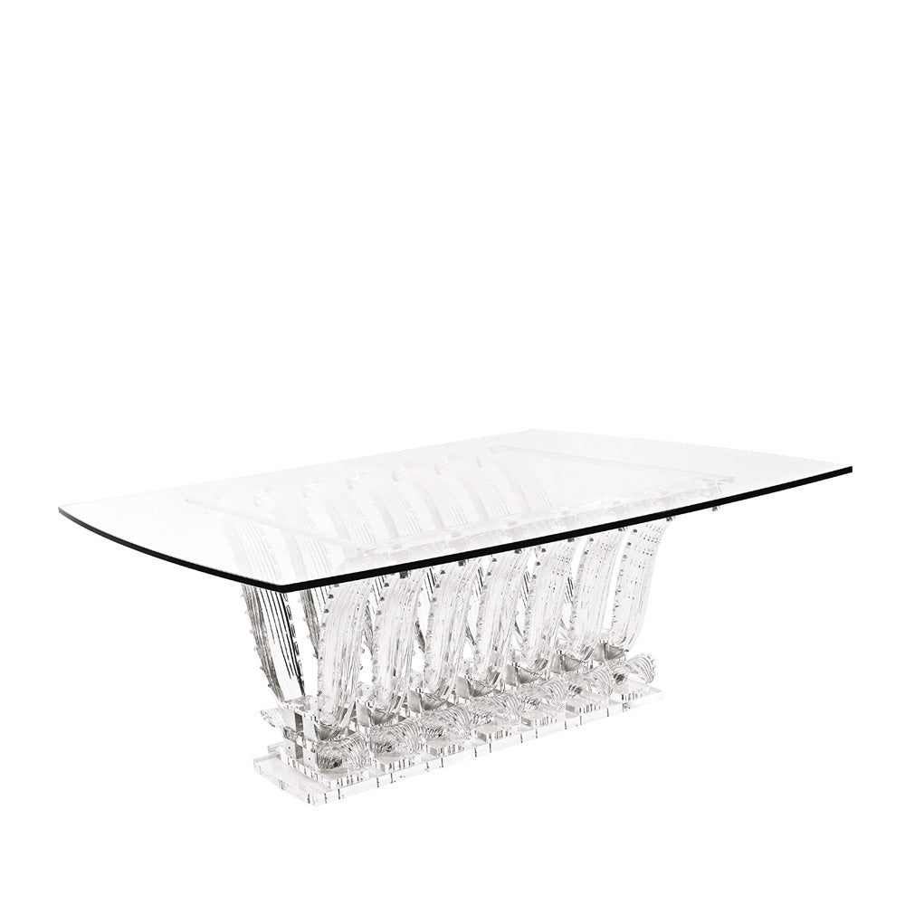 René Lalique Cactus Tavolo Rettangolare in Cristallo
