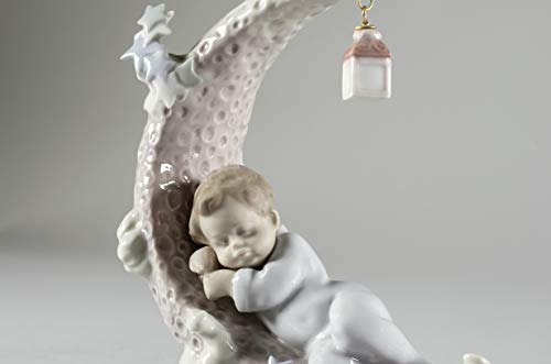 Lladró Sognando La Luna figurina bambino porcellana