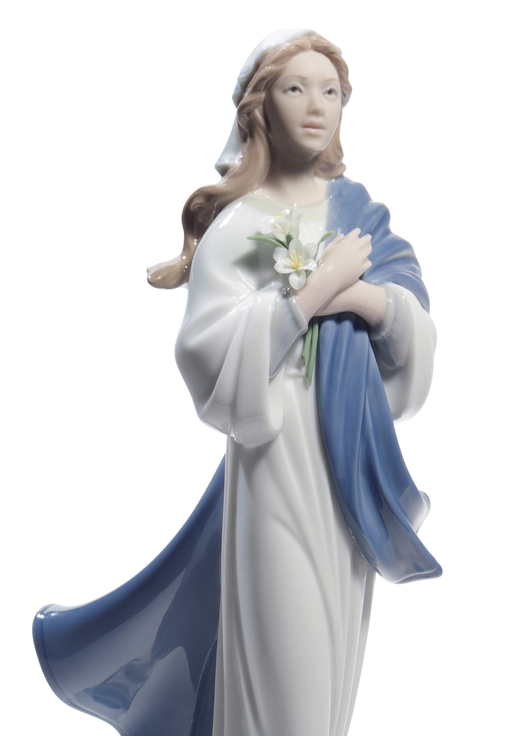 Lladró Sculture Vergine Maria figurina porcellana religiosa