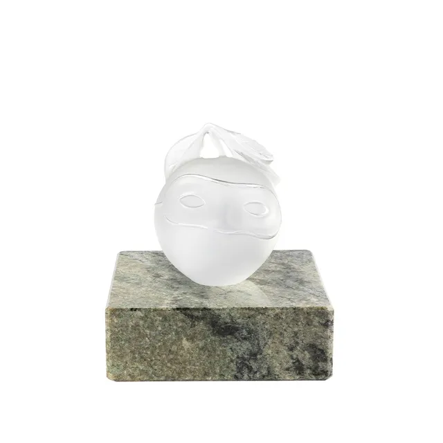 Lalique Art Le Prêtre marié Magritte scultura cristallo