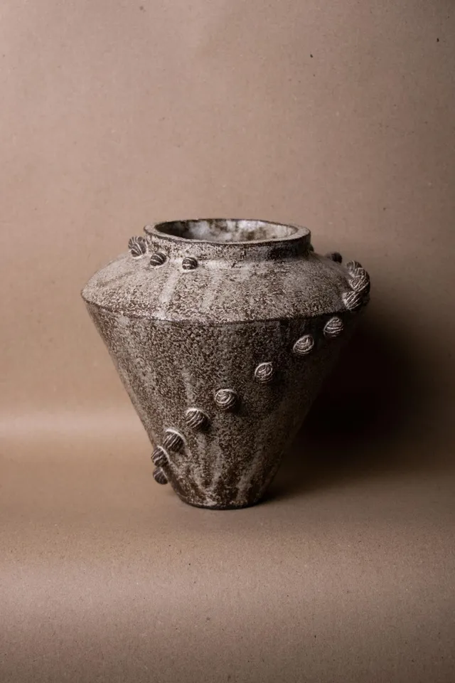 ClaireLune Ricordi vaso ceramica nero 18 cm