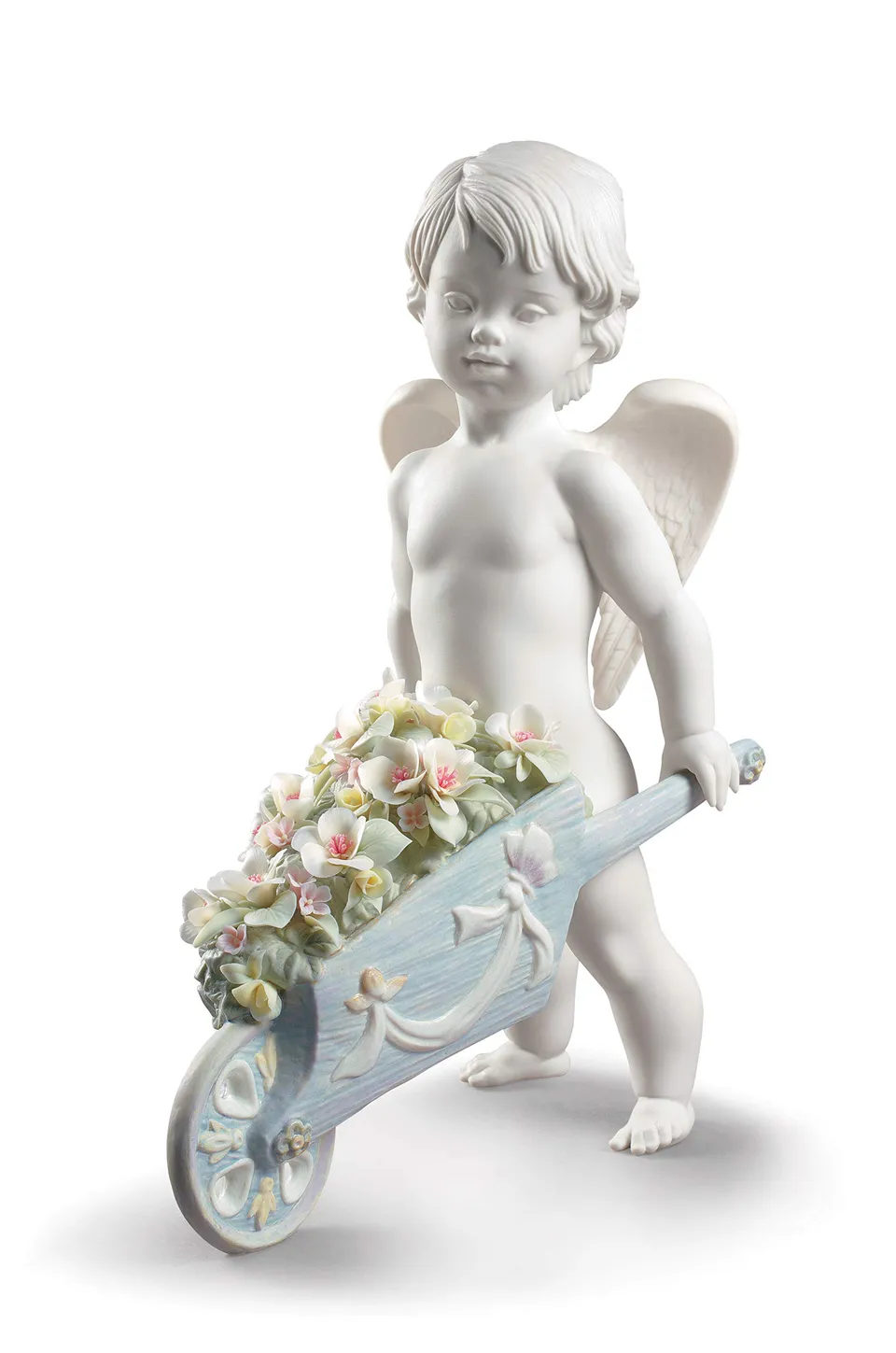 Lladró Fiore del Cielo statuetta angelo porcellana fatta a mano