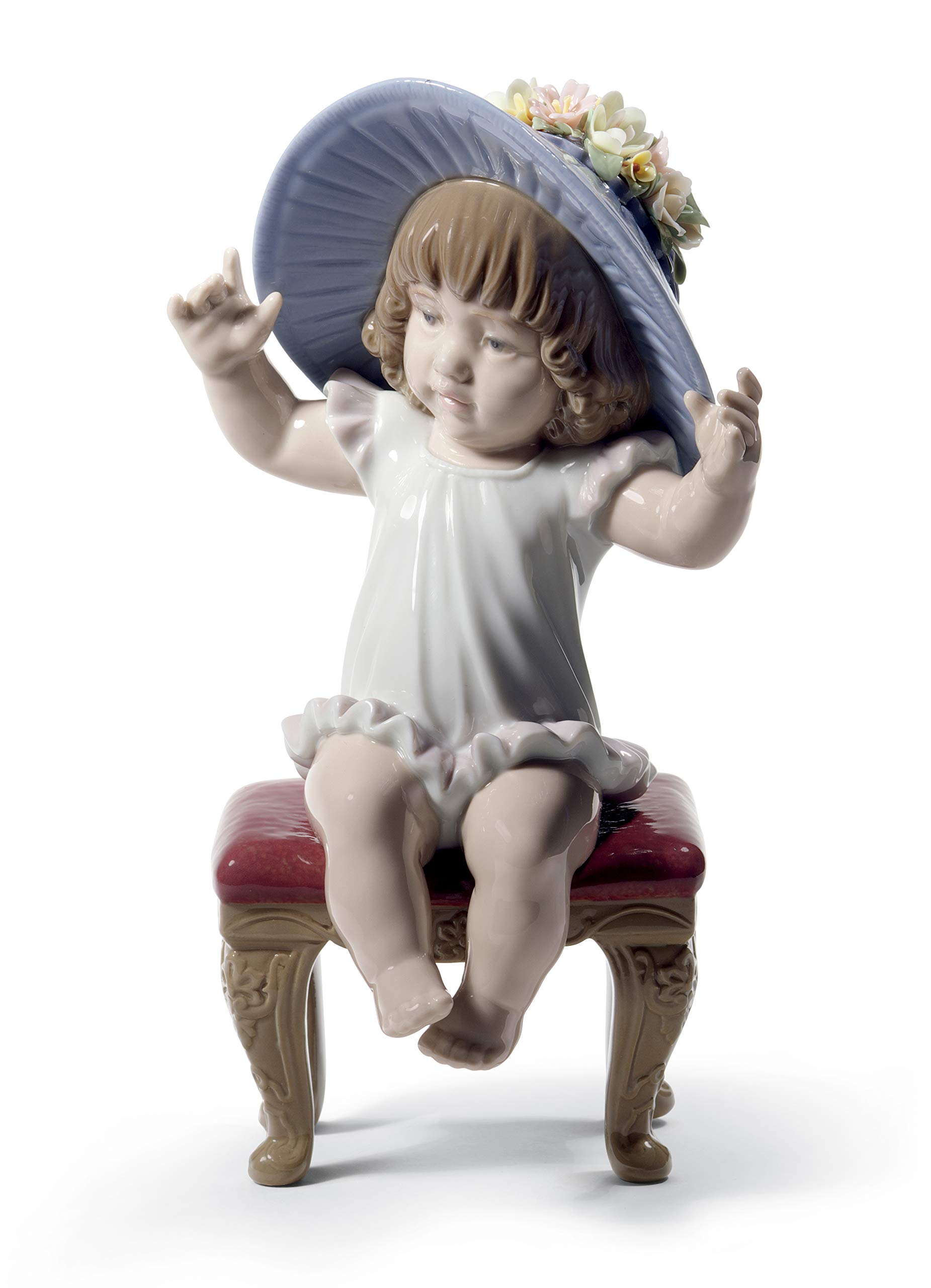 Lladró Sculture Cappello della Mamma figurina bimba 21 cm