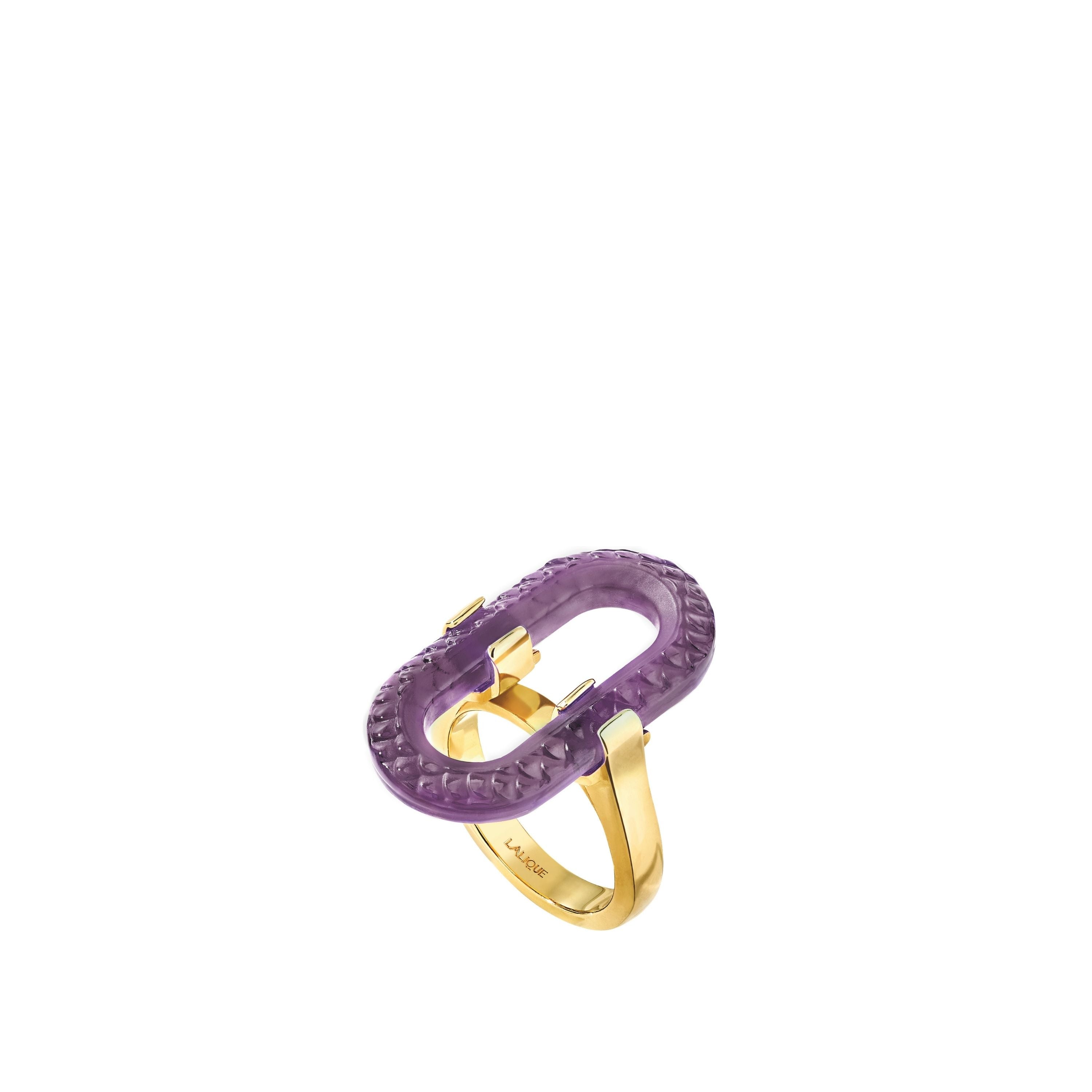 René Lalique Empreinte Animale Anello oro misura 51