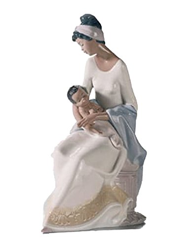 Lladró Sculture In Braccio alla Mamma figurina madre porcellana