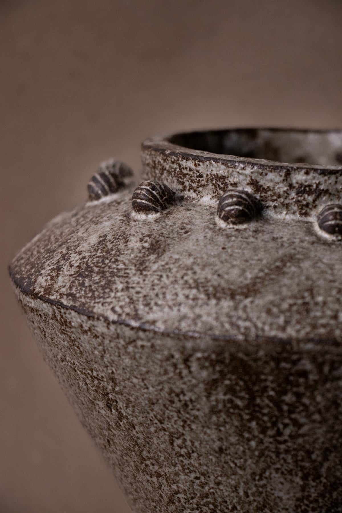 ClaireLune Ricordi vaso ceramica nero 18 cm