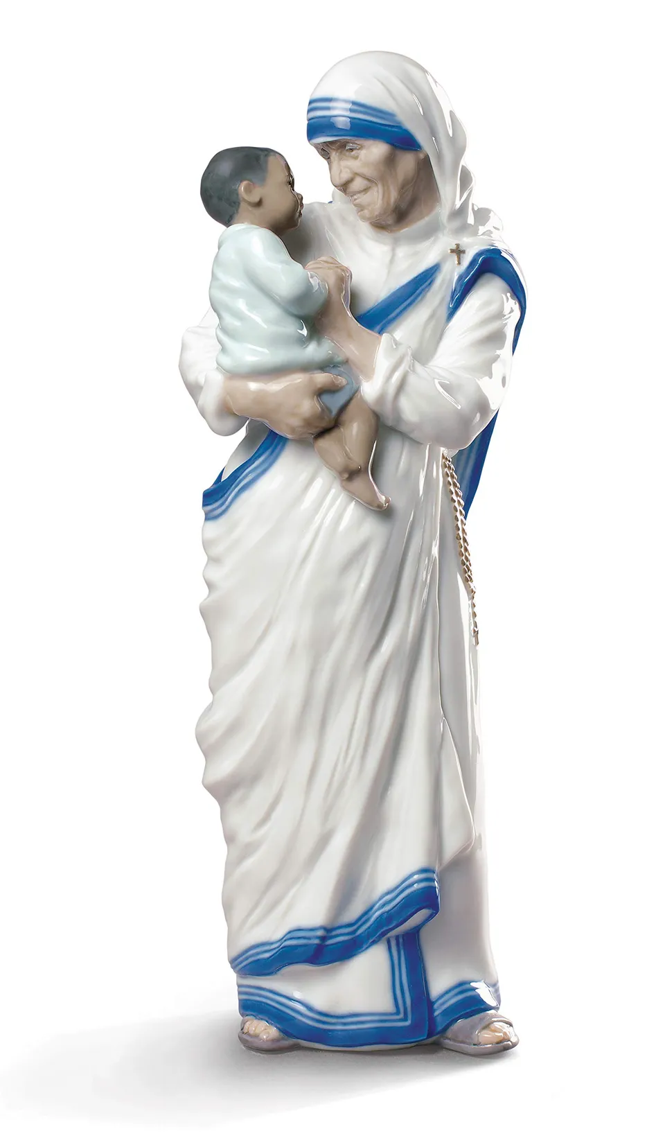 Lladró Sculture Madre Teresa Calcutta figurina porcellana santa