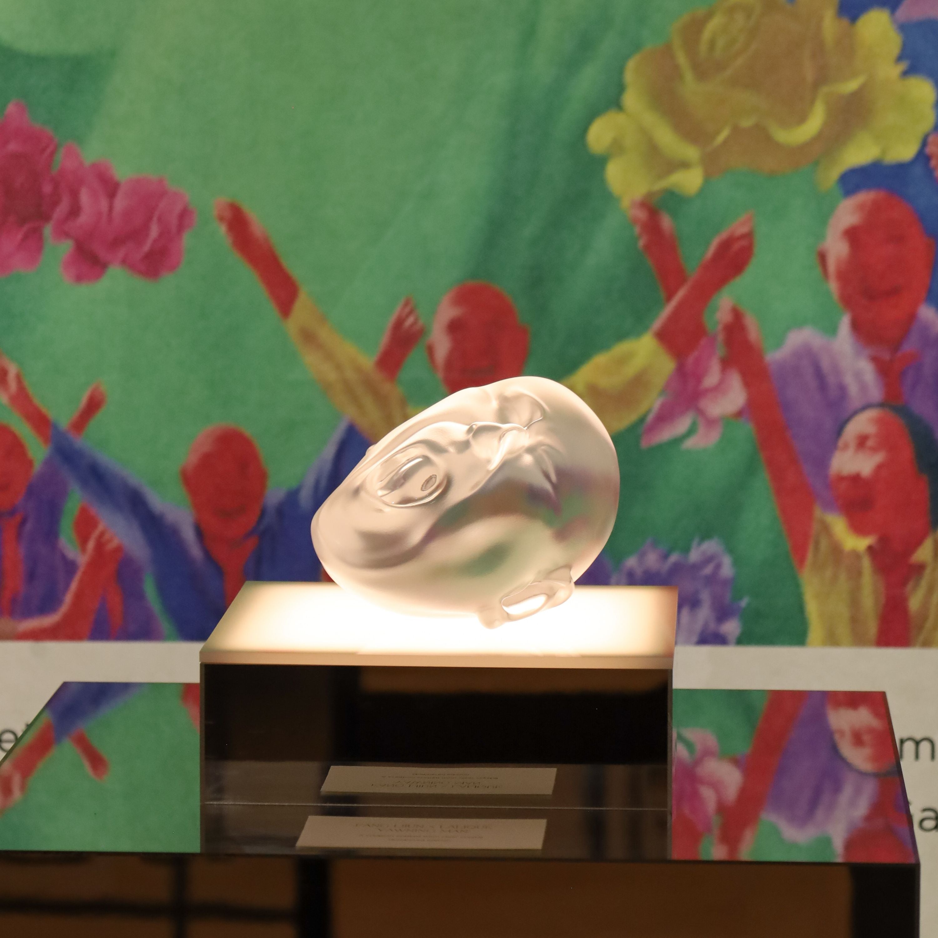 Lalique Art Yawning Man Scultura Cristallo Taglia S 2026