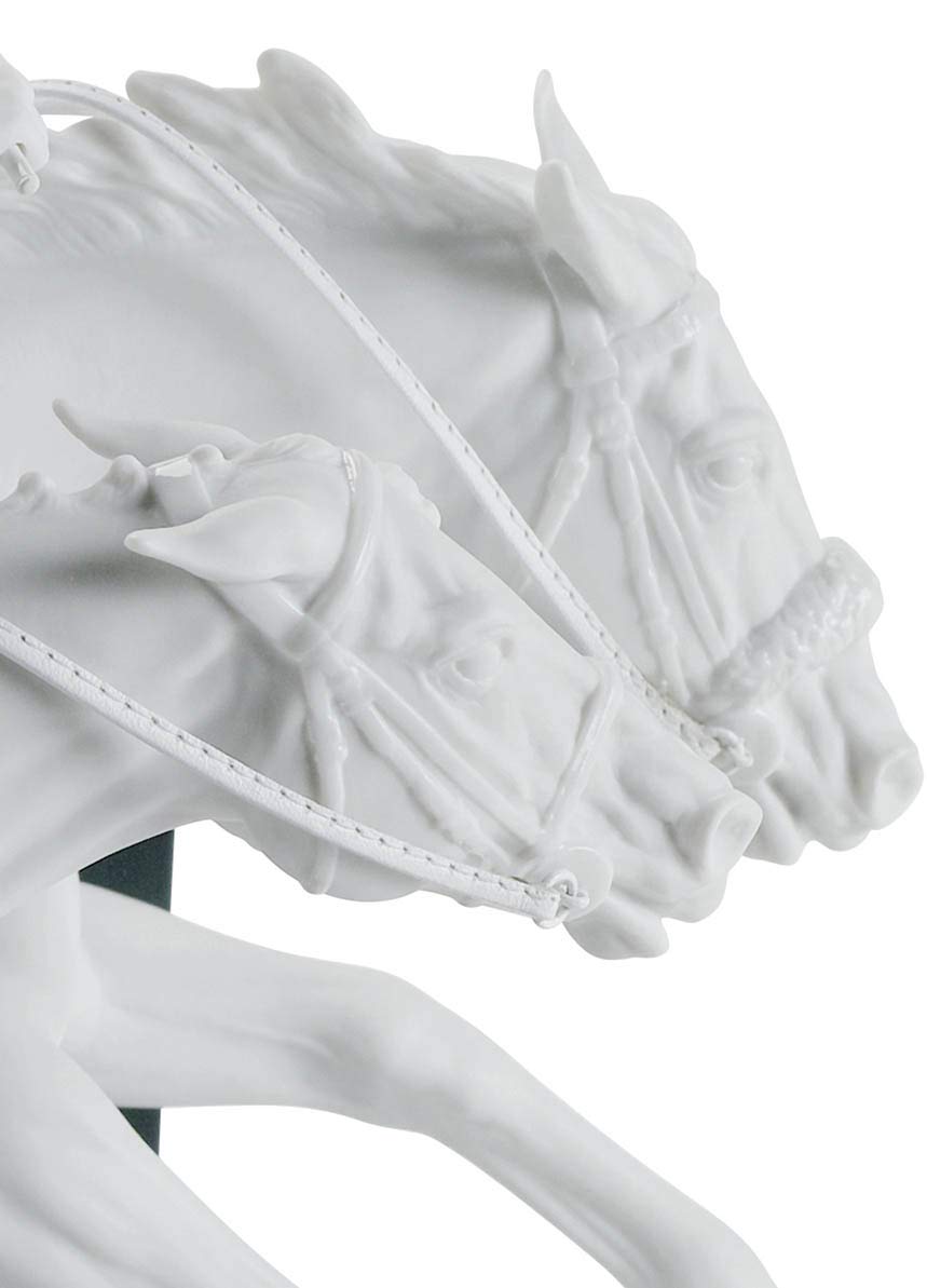 Lladró Sculture Corsa di Cavalli figurina porcellana edizione limitata