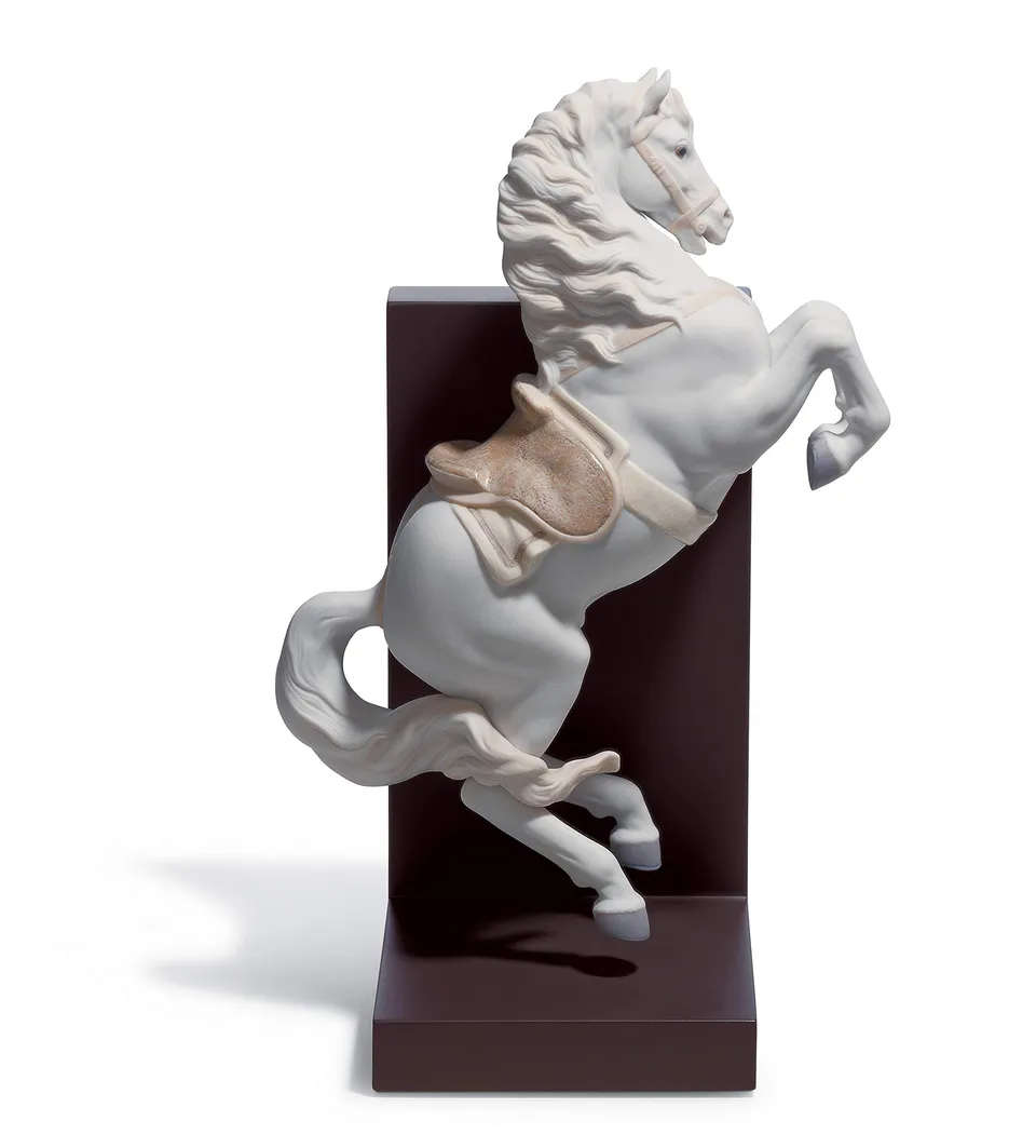 Lladró Cavallo In Courbette figurina porcellana cavallo