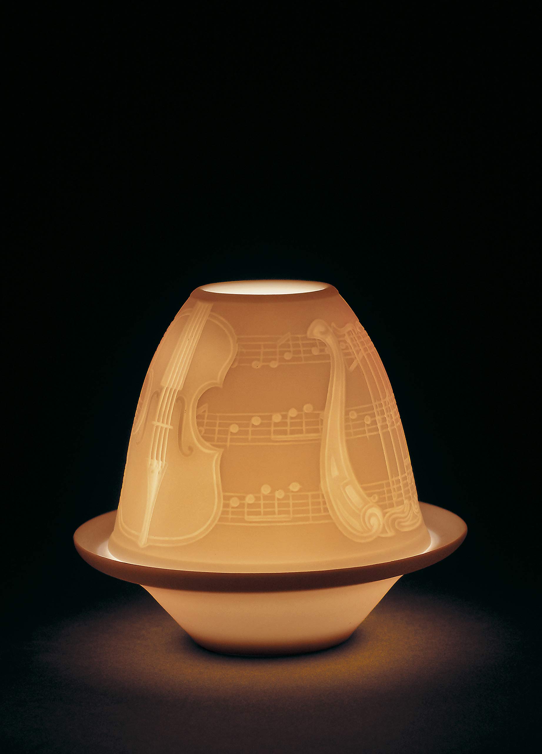 Lladró Strumenti Musicali litofania porcellana con luce
