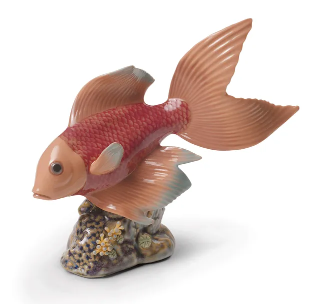 Lladró Sculture Calma Sotto le Acque scultura pesce porcellana