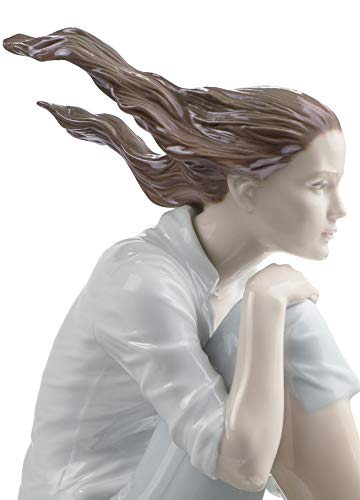Lladró Sculture Donna Tramonto al Molo statua porcellana
