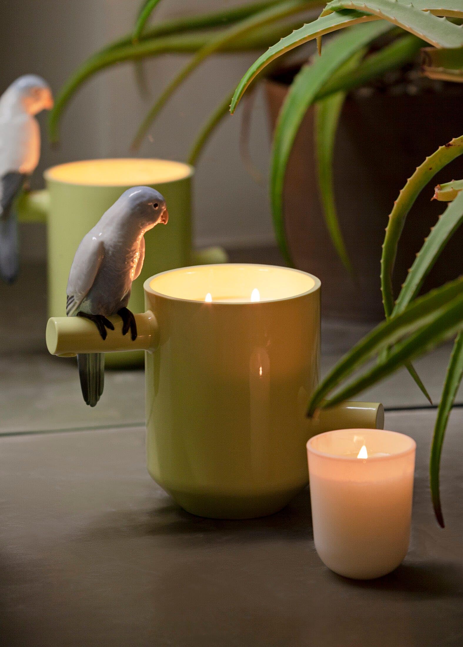 Lladró Candele Parrot's Treasure On Prairie candela porcellana profumata