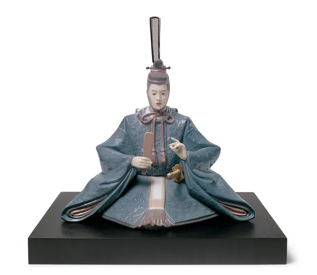Lladró Sculture Hina Dolls Imperatore figura porcellana