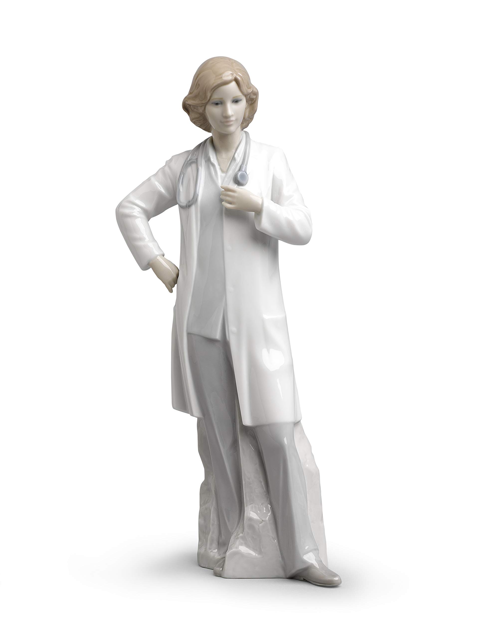 Lladró Sculture Dottoressa statuetta medico porcellana laurea