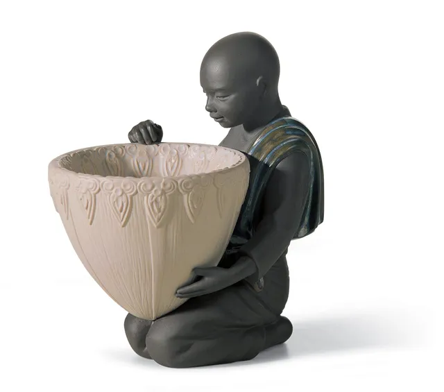 Lladró Sculture Porta Potpourri Davanti figurina porcellana