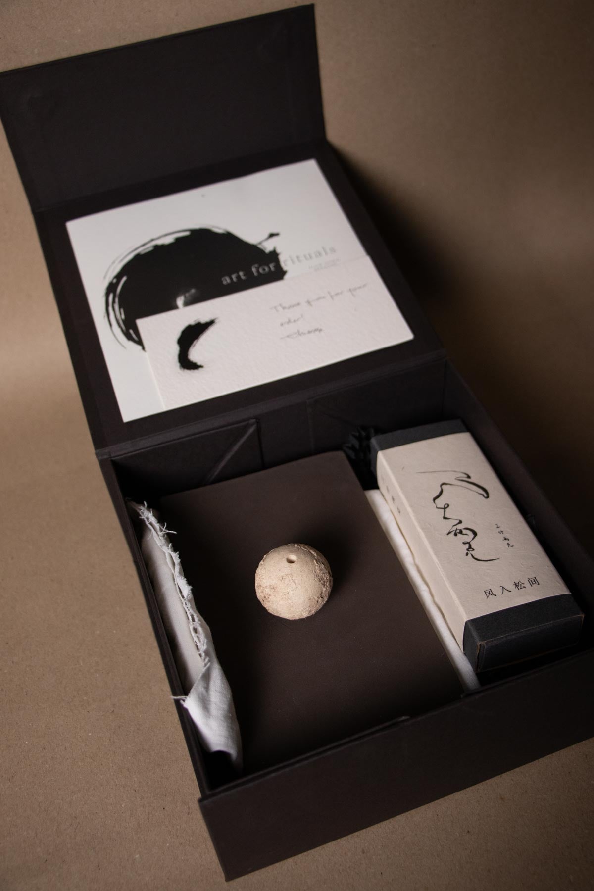 ClaireLune Aria bruciaincenso ritual kit grès 15,5 cm