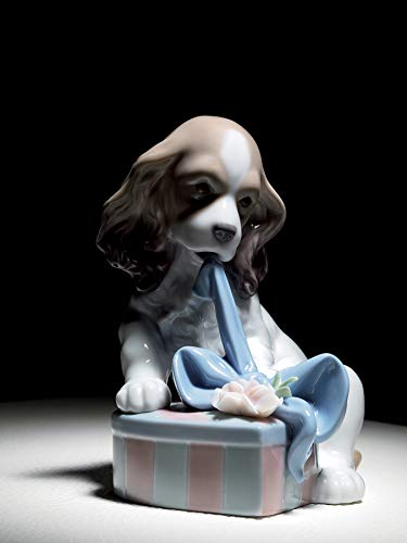 Lladró Sculture Sono Impaziente figurina porcellana cane fatto a mano