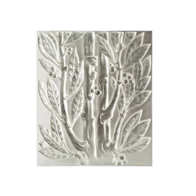 Lalique Lauriers Pannello Decorativo Cristallo Incolore Parete