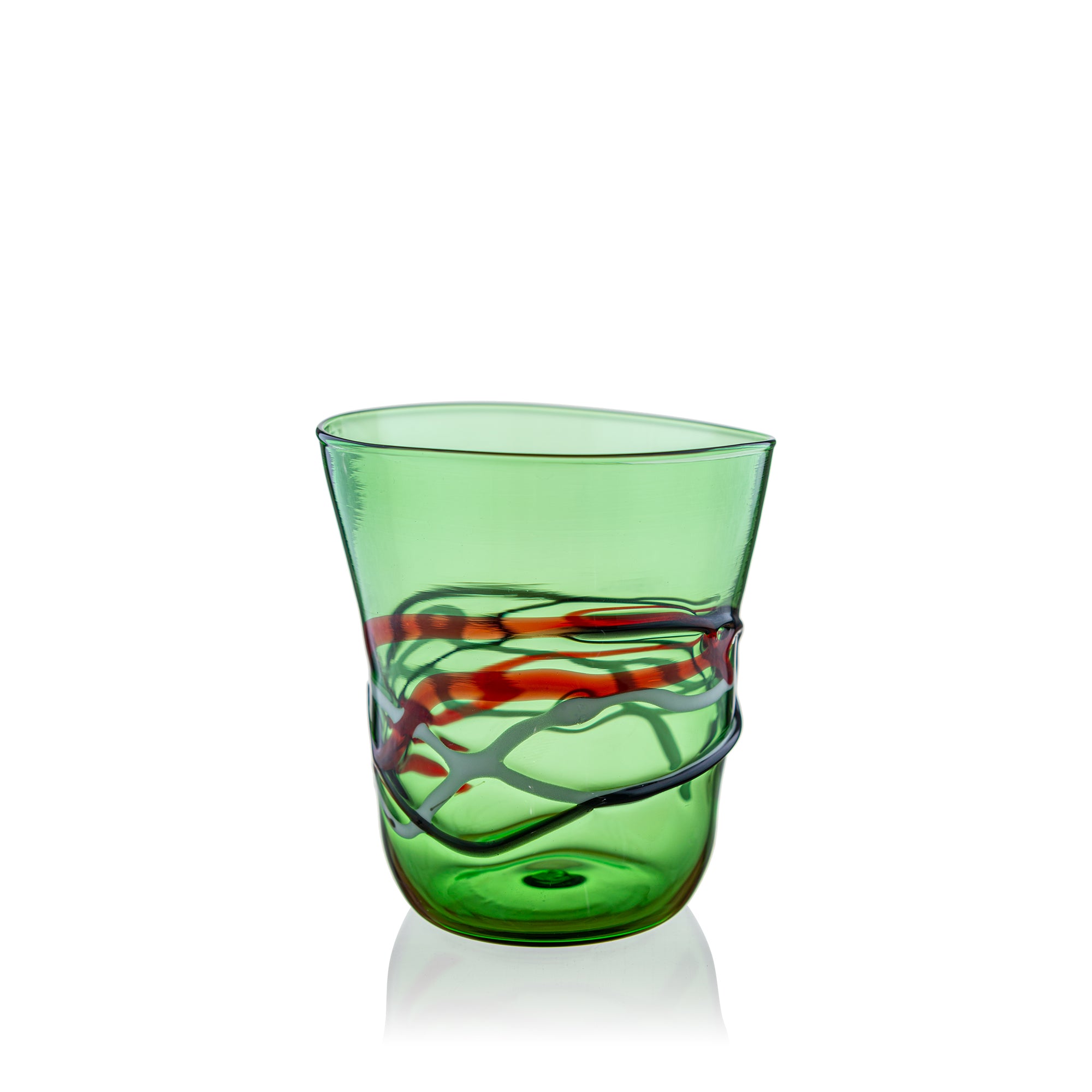 Vaporetto Diverso goto vetro Murano blu H 9,5 cm