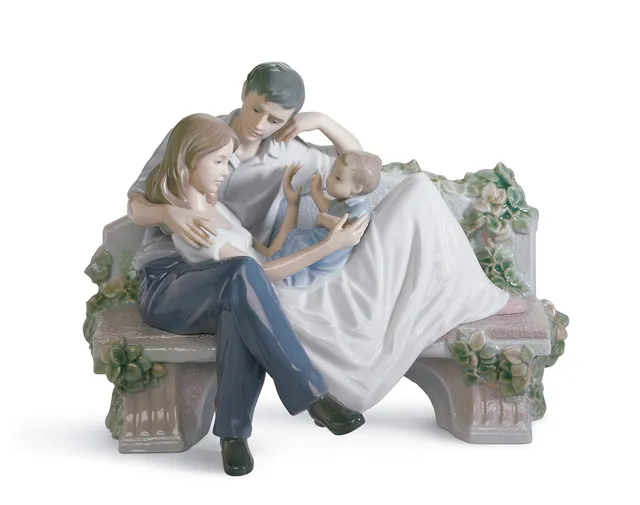Lladró Sculture Insieme e Felici figurina porcellana coppia
