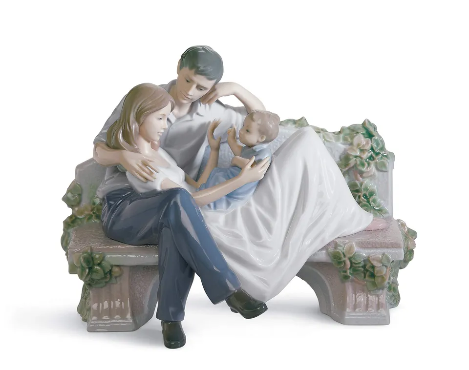Lladró Sculture Insieme e Felici figurina porcellana coppia