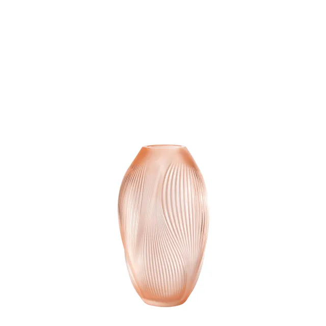 René Lalique Alizé Vaso M in Cristallo Corallo