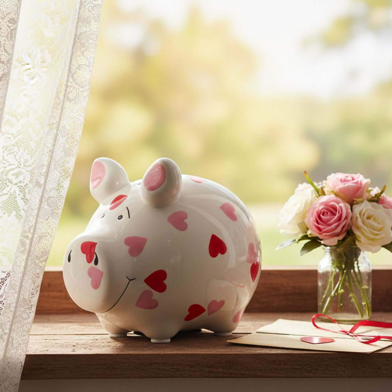 Sparschwein Company Kleinschweine Liebe salvadanaio maialino ceramica