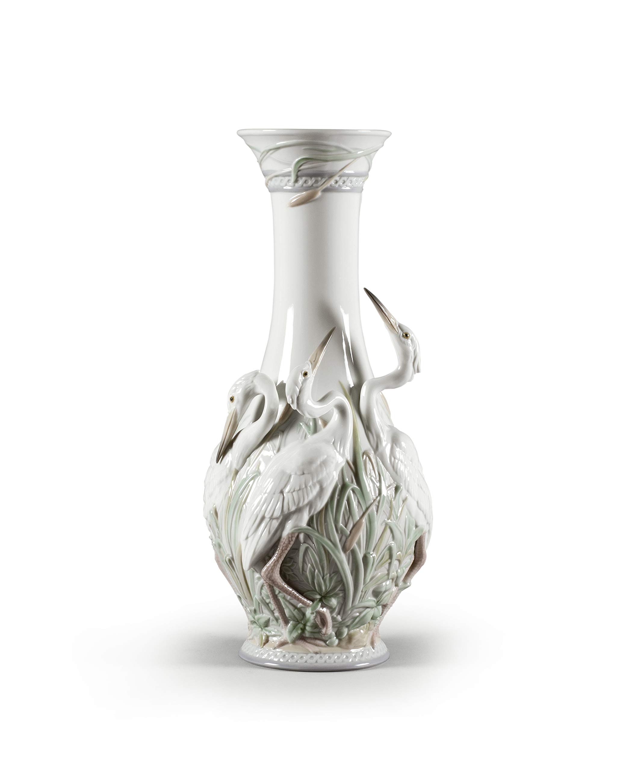 Lladró Accessori Decorativi Garzas Reales vaso porcellana Buccaro