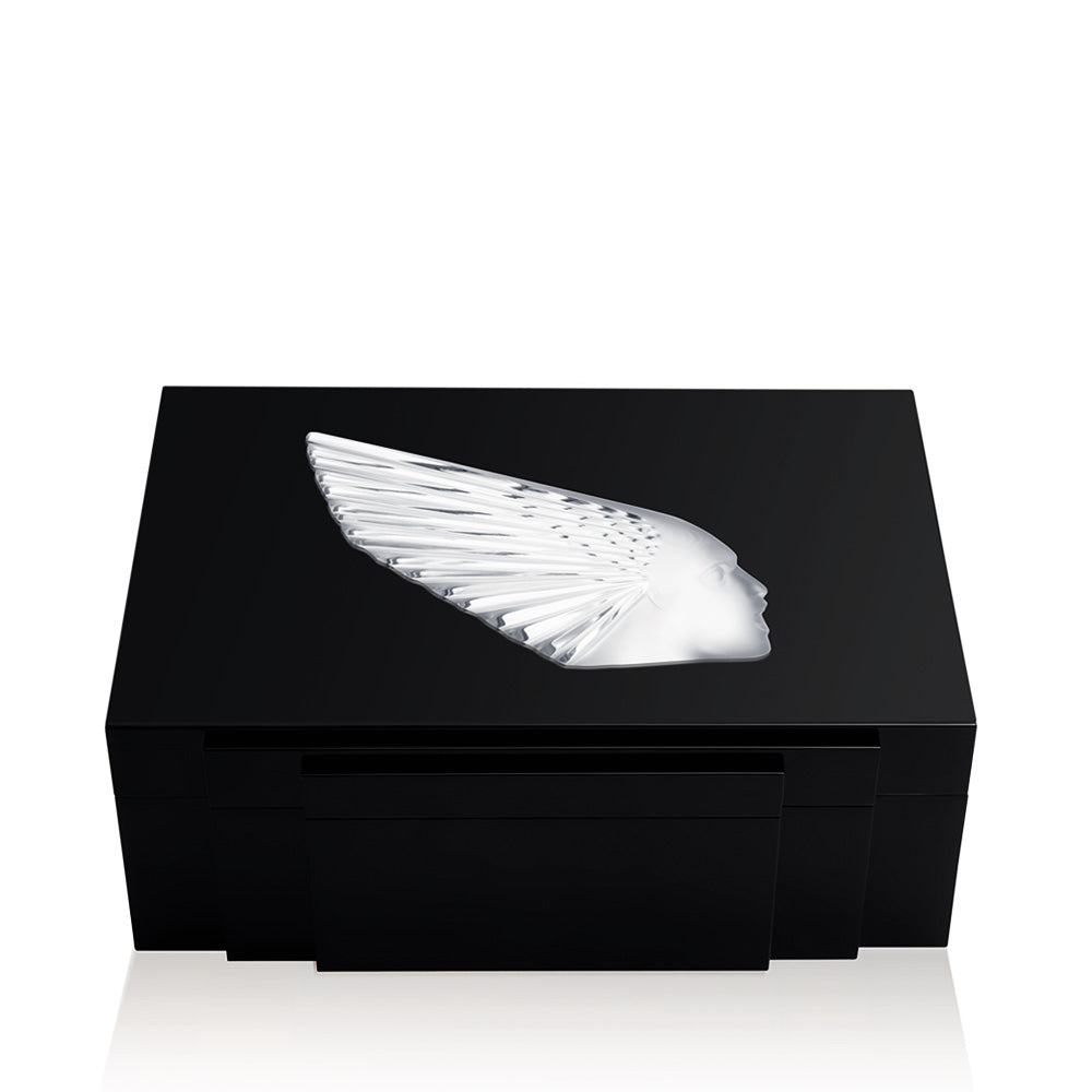 Lalique Victoire portagioie cristallo nero