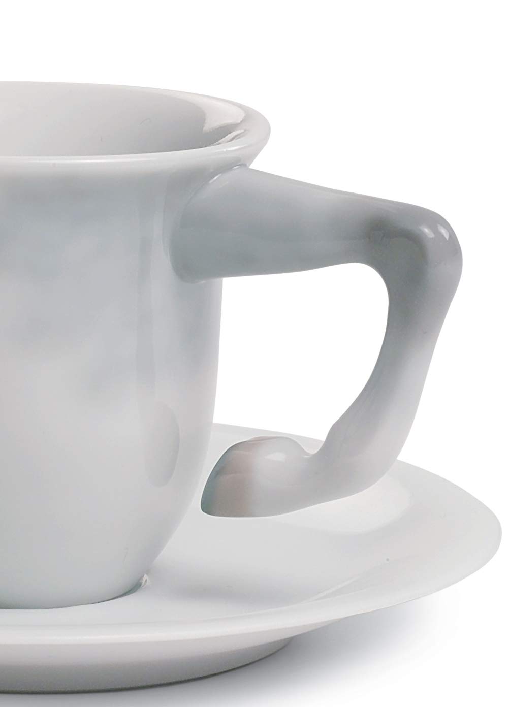 Lladró Equus tazza da caffè con piattino porcellana bianca