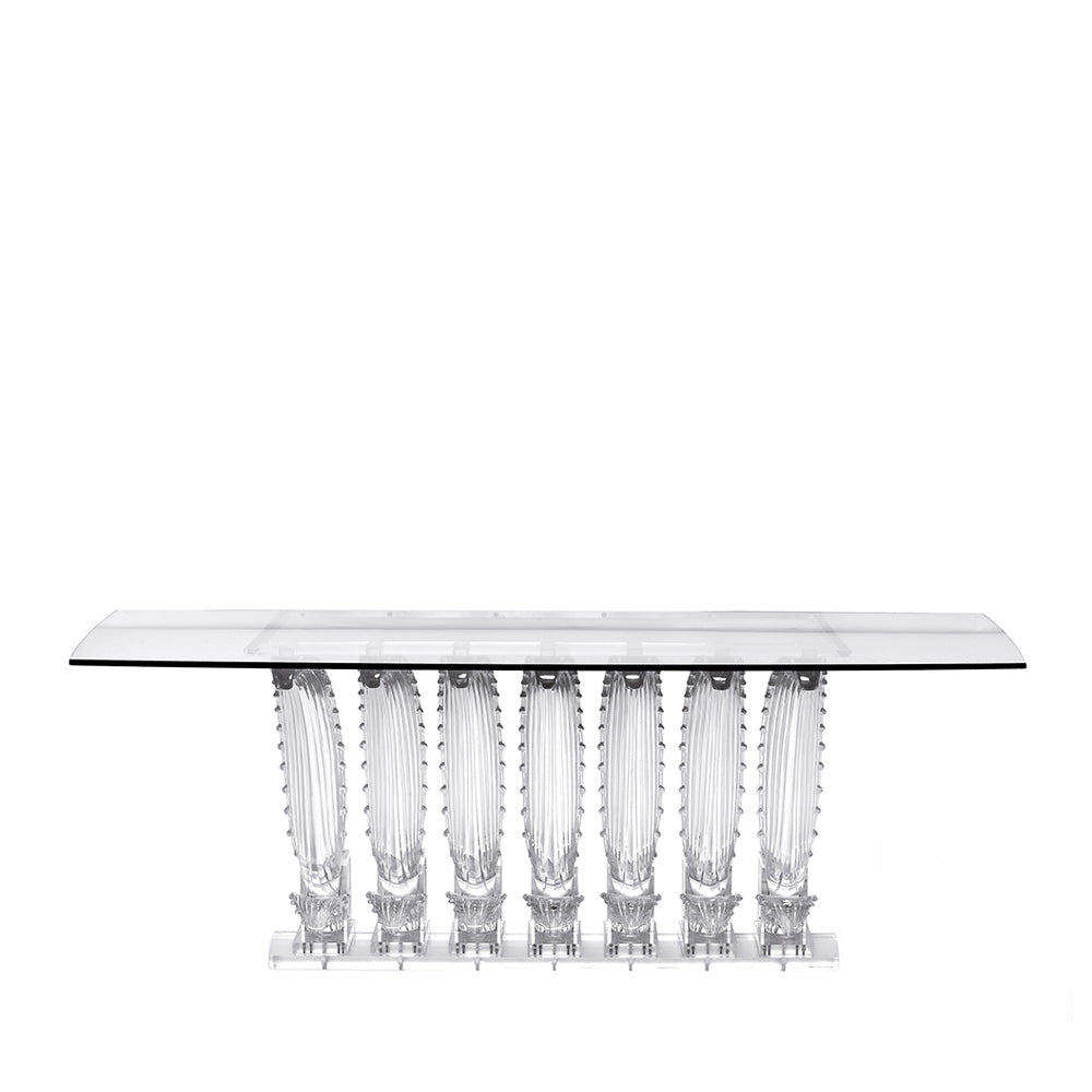 Lalique Cactus consolle in cristallo trasparente